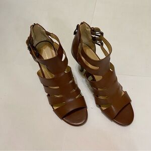Liz Claiborne Chestnut Strappy Heels